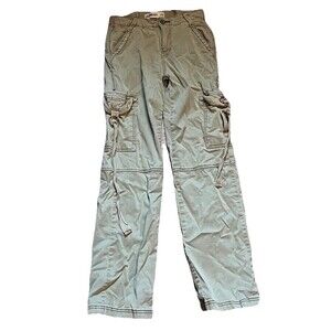 LoveGen Sage Green Cargo Pocket Utility Wide Leg Pants 1/26 Gorpcore